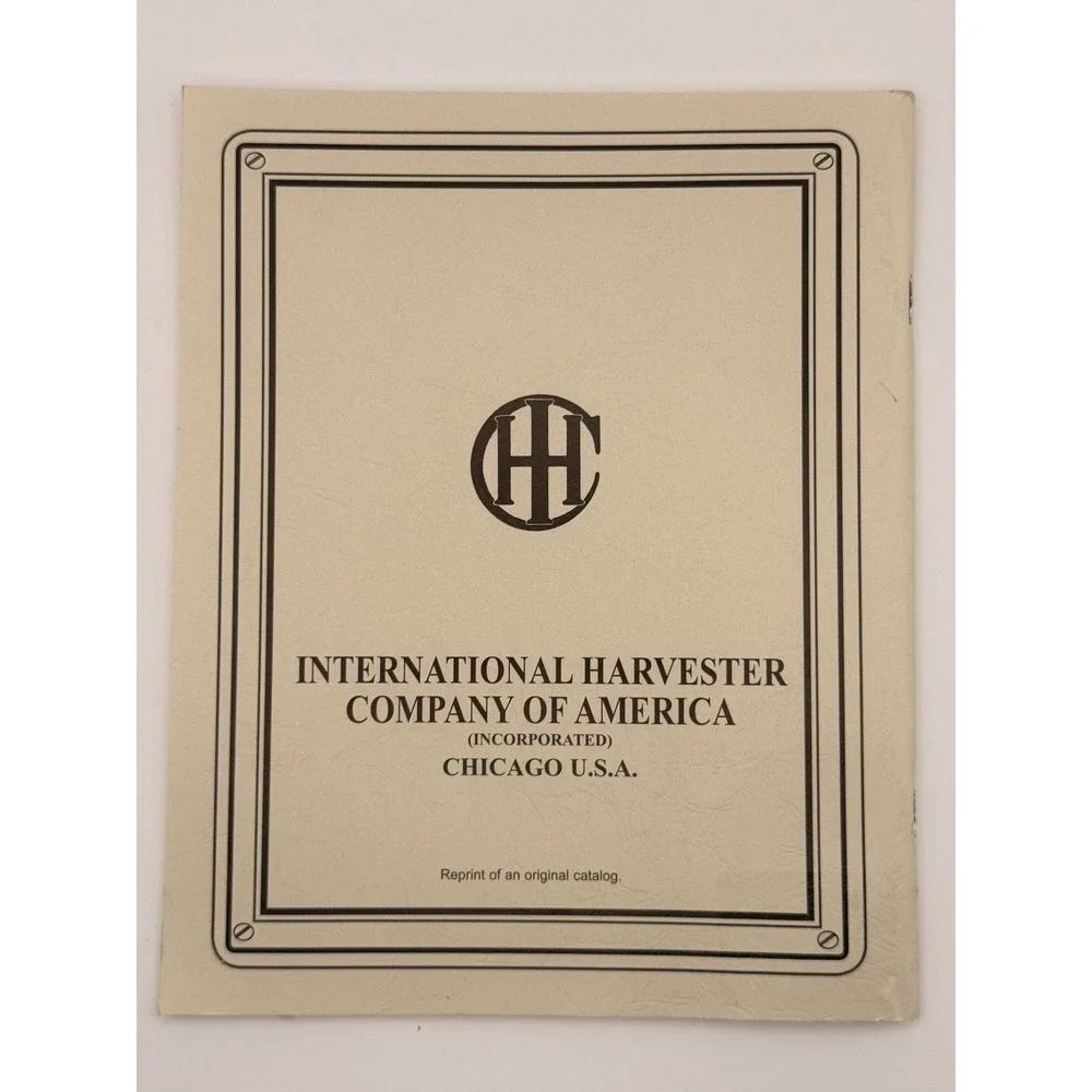 Vintage IHC Gasoline Engines Catalog Reprint International Harvester Farm Engine